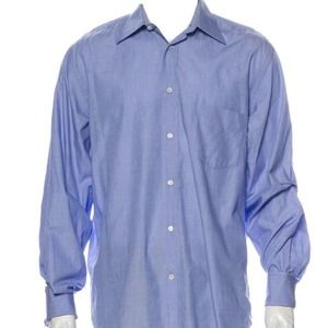 M Missoni Button Down Dress Shirt blue Size 41 16